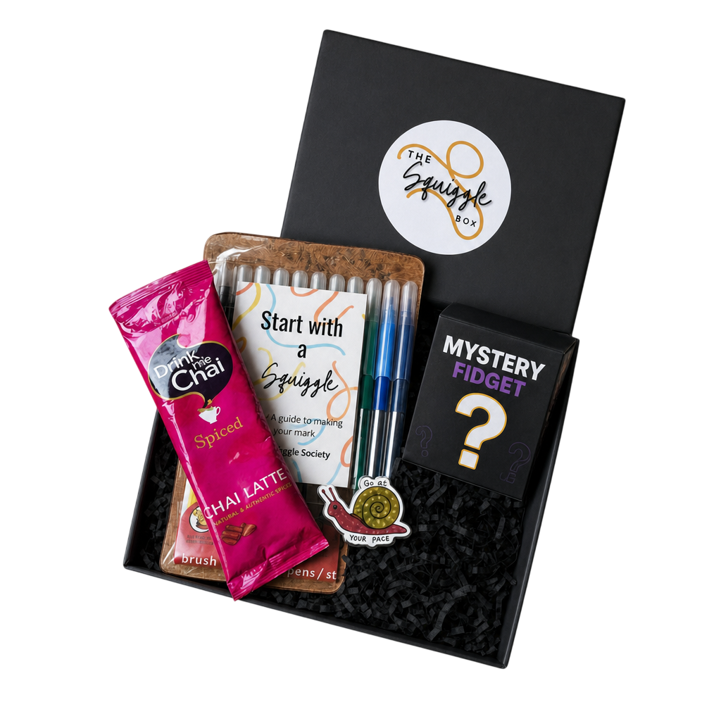 The Squiggle Calm Kit, included while stocks last